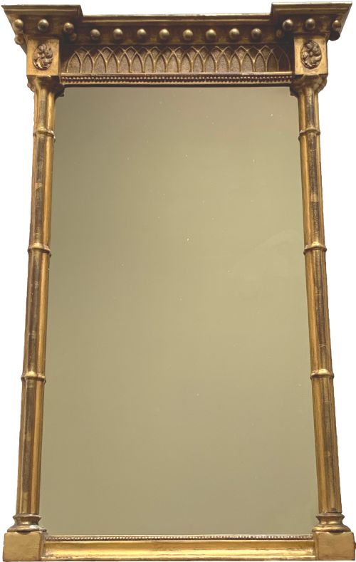 ANTIQUE GEORGE IV GILTWOOD PIER MIRROR - ADDITIONAL PHOTO 2