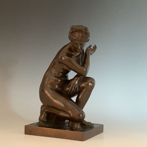 f barbedienne grand tour bronze figure of the 'crouching venus' - CATEGORY: ANTIQUE SCULPTURES - DATED 1880