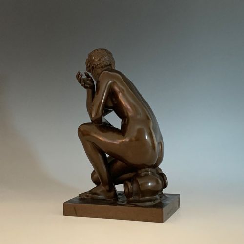 F BARBEDIENNE GRAND TOUR BRONZE FIGURE OF THE 'CROUCHING VENUS' - ADDITIONAL PHOTO 4