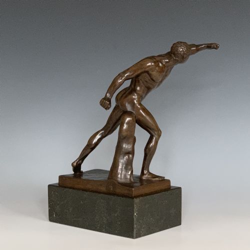 19TH CENTURY GRAND TOUR BORGHESE GLADIATOR BRONZE BY BARBEDIENNE - ADDITIONAL PHOTO 1
