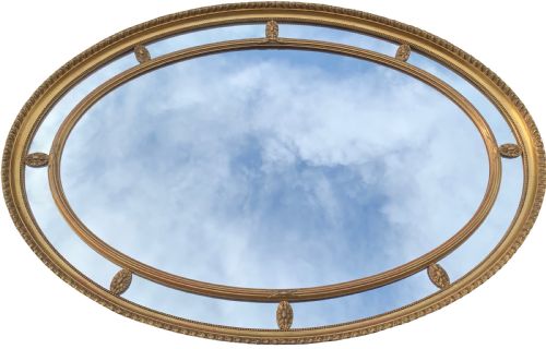 EDWARDIAN GILTWOOD AND GESSO WALL MIRROR IN THE ADAM STYLE - ADDITIONAL PHOTO 4