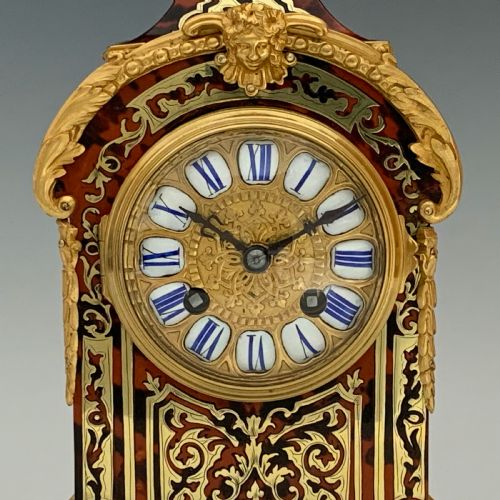 ANTIQUE FRENCH BOULLE MANTEL CLOCK - ADDITIONAL PHOTO 7