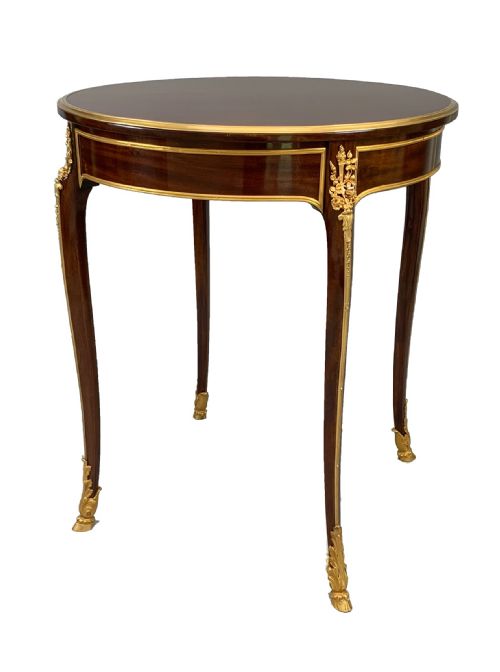 french louis xvi style mahogany ormolu mounted centre table - CATEGORY: ANTIQUE TABLES - DATED 1890