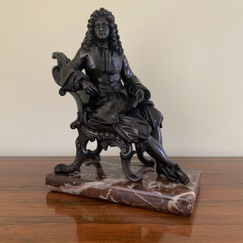 french 19th century bronze nobleman - CATEGORY: ANTIQUE METAL - DATED 1880