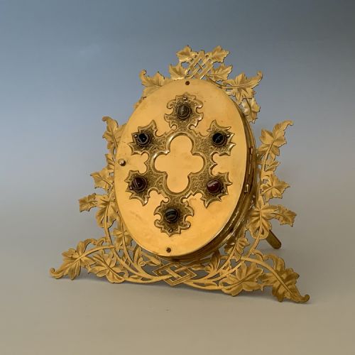 VICTORIAN ORMOLU AGATE MOUNTED PHOTOGRAPH FRAME - ADDITIONAL PHOTO 2