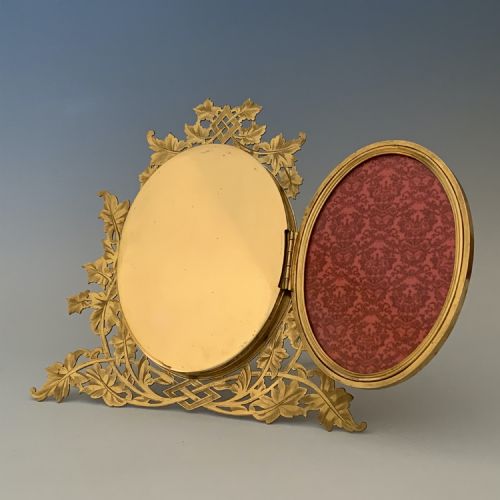 VICTORIAN ORMOLU AGATE MOUNTED PHOTOGRAPH FRAME - ADDITIONAL PHOTO 3