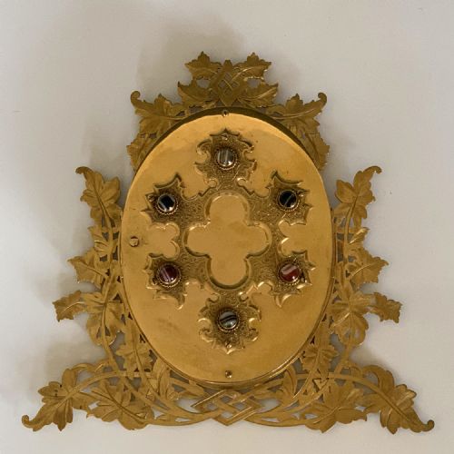 VICTORIAN ORMOLU AGATE MOUNTED PHOTOGRAPH FRAME - ADDITIONAL PHOTO 7