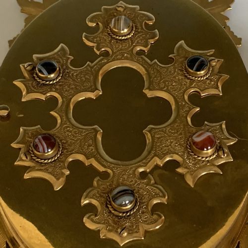 VICTORIAN ORMOLU AGATE MOUNTED PHOTOGRAPH FRAME - ADDITIONAL PHOTO 8