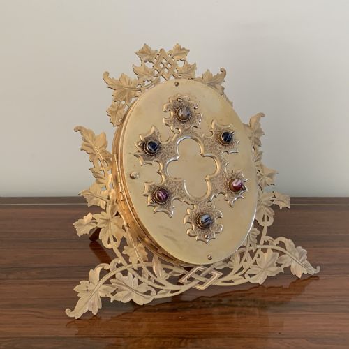 VICTORIAN ORMOLU AGATE MOUNTED PHOTOGRAPH FRAME - ADDITIONAL PHOTO 9