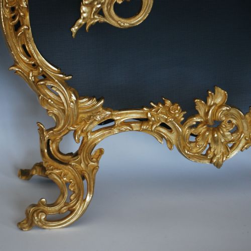 FRENCH ORMOLU FIRE SCREEN LOUIS XV STYLE - ADDITIONAL PHOTO 2