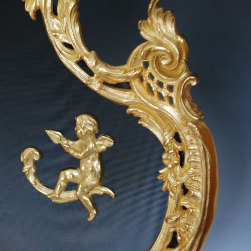 FRENCH ORMOLU FIRE SCREEN LOUIS XV STYLE - ADDITIONAL PHOTO 3