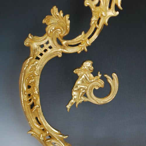 FRENCH ORMOLU FIRE SCREEN LOUIS XV STYLE - ADDITIONAL PHOTO 4