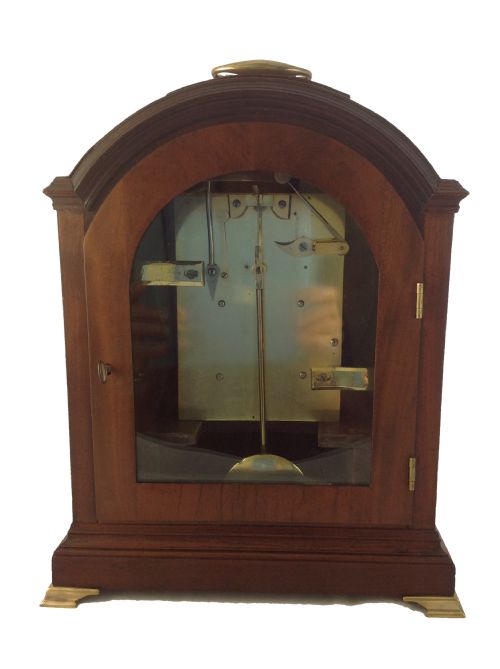 JAMES WARING LIVERPOOL MAHOGANY BRACKET CLOCK - ADDITIONAL PHOTO 4