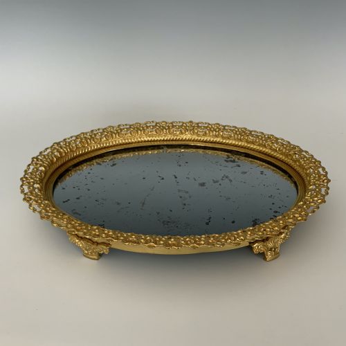 FRENCH OVAL ORMOLU SURTOUT DE TABLE - ADDITIONAL PHOTO 1