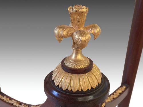 LOUIS XV STYLE KINGWOOD MARBLE TOPPED TABLE AMBULANTE BY FRANCOIS LINKE - ADDITIONAL PHOTO 2
