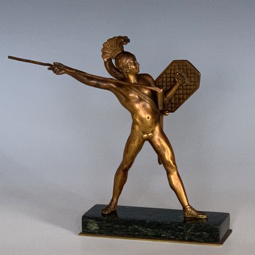 PAIR OF ANTIQUE ITALIAN BRONZE FIGURES OF ROMULUS TITUS TATIUS IN THE GRAND TOUR STYLE - ADDITIONAL PHOTO 2