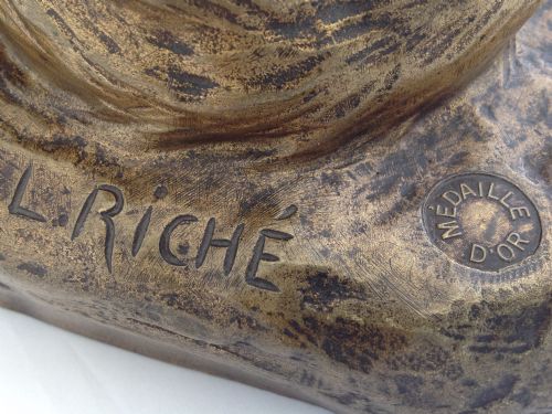 LOUIS RICH BRONZE GERMAN SHEPHERD DOG - ADDITIONAL PHOTO 4