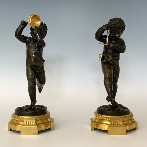 ANTIQUE NAPOLEON III BRONZE FIGURES OF PUTTI AFTER CLODION - ADDITIONAL PHOTO 1