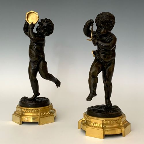 ANTIQUE NAPOLEON III BRONZE FIGURES OF PUTTI AFTER CLODION - ADDITIONAL PHOTO 3