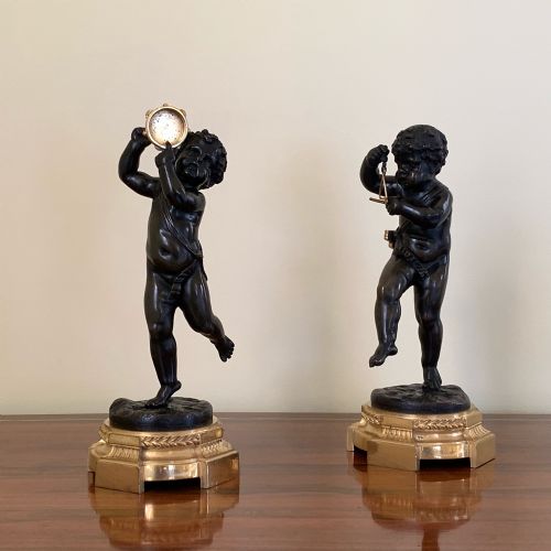 ANTIQUE NAPOLEON III BRONZE FIGURES OF PUTTI AFTER CLODION - ADDITIONAL PHOTO 7