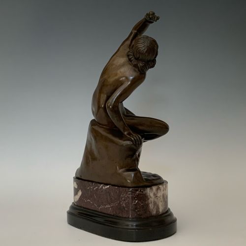 ANTIQUE BRONZE FIGURE OF CLEOPATRA BY NELLI ROMA - ADDITIONAL PHOTO 2