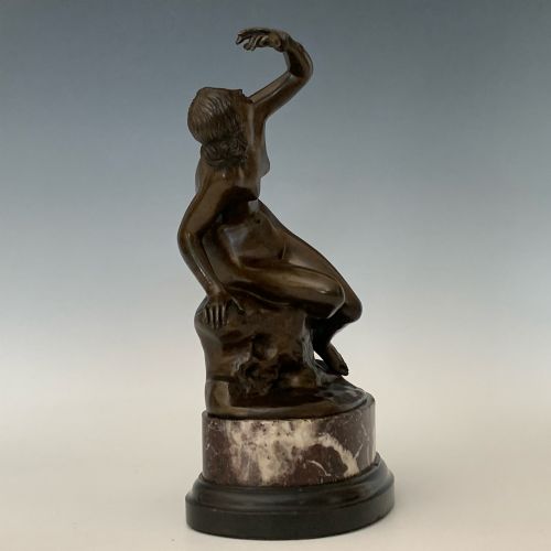 ANTIQUE BRONZE FIGURE OF CLEOPATRA BY NELLI ROMA - ADDITIONAL PHOTO 3