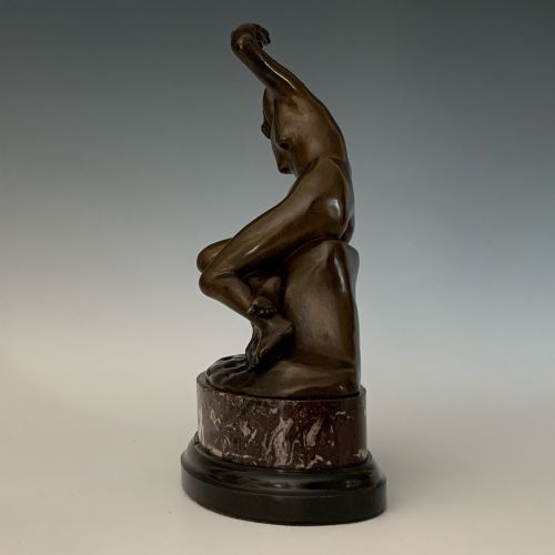 ANTIQUE BRONZE FIGURE OF CLEOPATRA BY NELLI ROMA - ADDITIONAL PHOTO 5