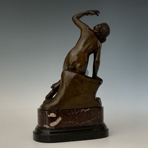 ANTIQUE BRONZE FIGURE OF CLEOPATRA BY NELLI ROMA - ADDITIONAL PHOTO 6