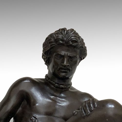 ANTIQUE GRAND TOUR BRONZE FIGURE OF THE DYING GAUL - ADDITIONAL PHOTO 6