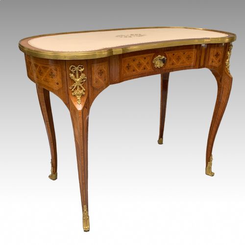 FRENCH PURPLEHEART TULIPWOOD ORMOLU MOUNTED WRITING TABLE BY DURAND - ADDITIONAL PHOTO 1