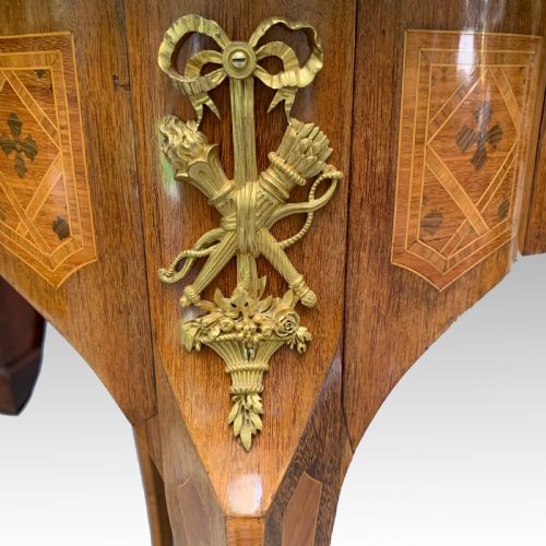 FRENCH PURPLEHEART TULIPWOOD ORMOLU MOUNTED WRITING TABLE BY DURAND - ADDITIONAL PHOTO 2
