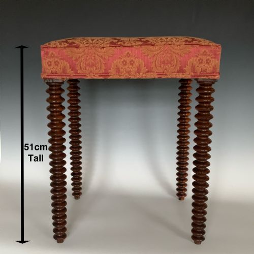 GEORGE IV ROSEWOOD STOOL - ADDITIONAL PHOTO 1