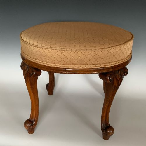 VICTORIAN WALNUT STOOL - ADDITIONAL PHOTO 2