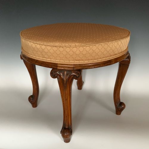 VICTORIAN WALNUT STOOL - ADDITIONAL PHOTO 4