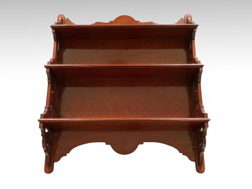 victorian solid mahogany wall shelves - CATEGORY: ANTIQUE FURNITURE - DATED VICTORIAN