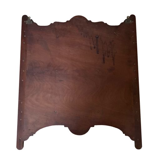 VICTORIAN SOLID MAHOGANY WALL SHELVES - ADDITIONAL PHOTO 3