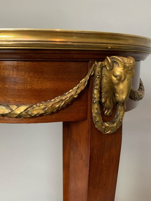 ANTIQUE FRENCH MAHOGANY ORMOLU TORCHERE - ADDITIONAL PHOTO 1