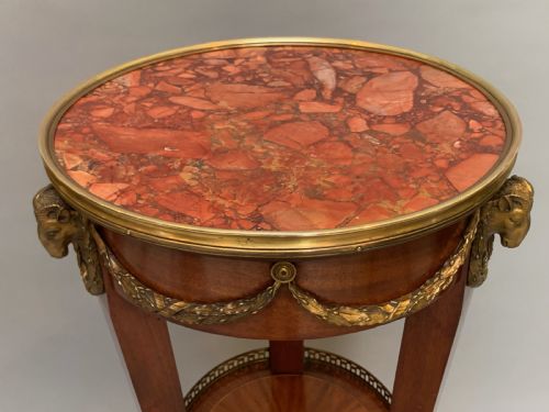 ANTIQUE FRENCH MAHOGANY ORMOLU TORCHERE - ADDITIONAL PHOTO 5