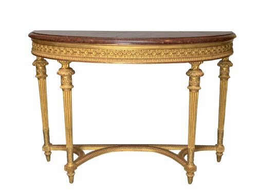victorian giltwood console table - CATEGORY: ANTIQUE TABLES - DATED 1860