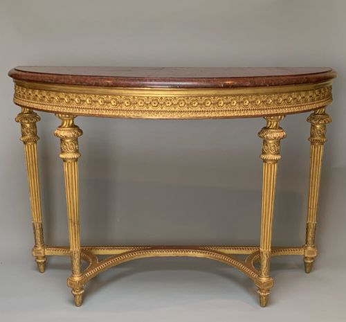 VICTORIAN GILTWOOD CONSOLE TABLE - ADDITIONAL PHOTO 1