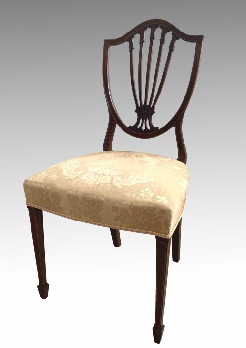 SET OF EIGHT EDWARDIAN MAHOGANY DINING CHAIRS - ADDITIONAL PHOTO 2