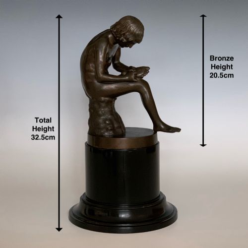 GRAND TOUR BRONZE SPINARIO BOY WITH THORN - ADDITIONAL PHOTO 3