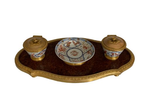 antique french desk stand encrier by appay paris - CATEGORY: ANTIQUE MISCELLANEOUS - DATED 1890