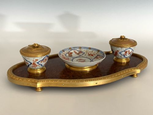 ANTIQUE FRENCH DESK STAND ENCRIER BY APPAY PARIS - ADDITIONAL PHOTO 1