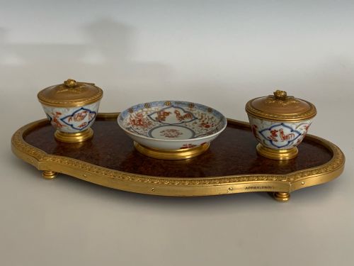 ANTIQUE FRENCH DESK STAND ENCRIER BY APPAY PARIS - ADDITIONAL PHOTO 3