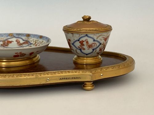 ANTIQUE FRENCH DESK STAND ENCRIER BY APPAY PARIS - ADDITIONAL PHOTO 5