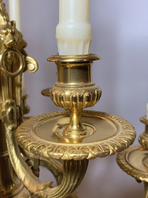 MID 19TH CENTURY EIGHT LIGHT CHANDELIER - ADDITIONAL PHOTO 4