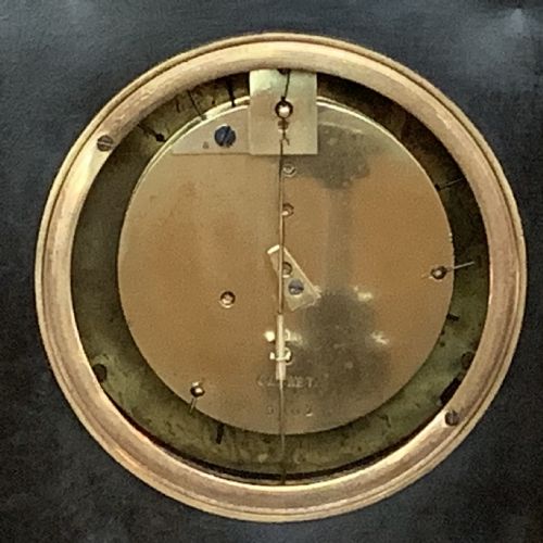 ANTIQUE FRENCH RESTAURATION PERIOD BRONZE GILT TIMEPIECE BY CLERET - ADDITIONAL PHOTO 6