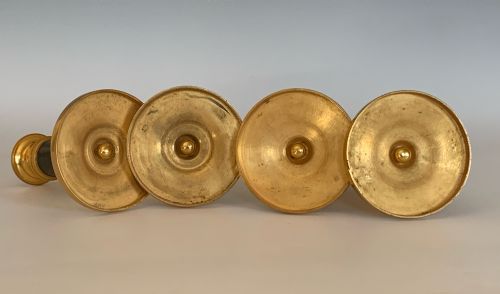 FOUR GEORGE IV REGENCY ORMOLU CANDLESTICKS - ADDITIONAL PHOTO 2
