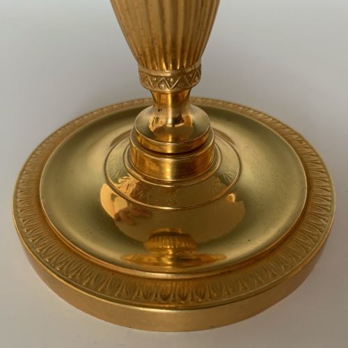 FOUR GEORGE IV REGENCY ORMOLU CANDLESTICKS - ADDITIONAL PHOTO 3